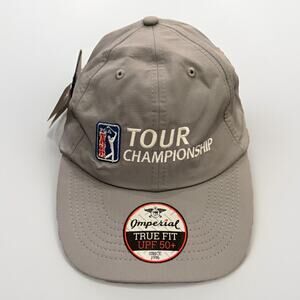 Imperial PGA Tour Championship Gray Adjustable Strapback Hat NWT Company’s Logo